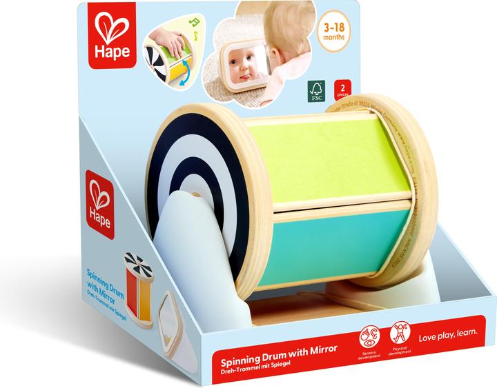 Actual product image Hape Spinning Drum with Mirror