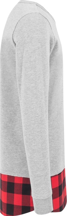Actual product image Urban Classics Long Flanell Bottom Open Edge Crewneck (S)