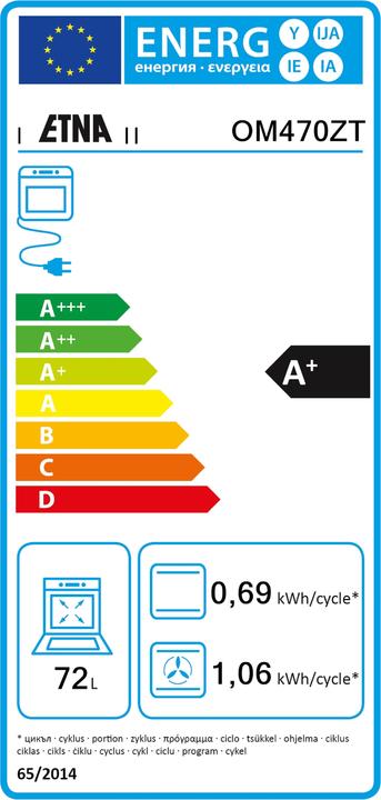 Energie-Label Etna OM470ZT