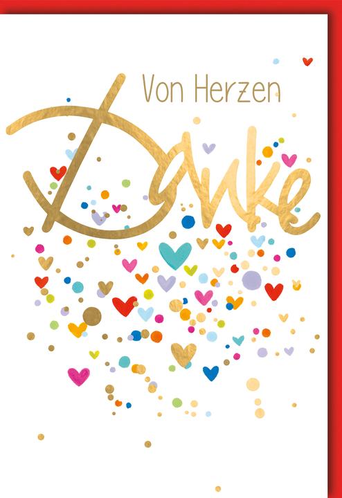 Braun + Company Carte de voeux Merci 11.5 x17 cm, enveloppe incluse (1 pcs)