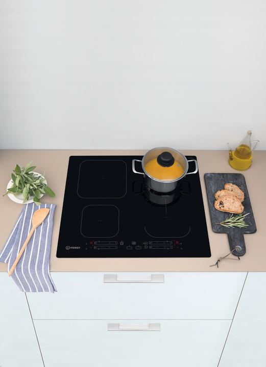 Productafbeelding Indesit IB 65B60 NE Zwart Geïntegreerde inductiekookplaat van 59 cm met 4 zones (59 cm, Inductiekookplaat)