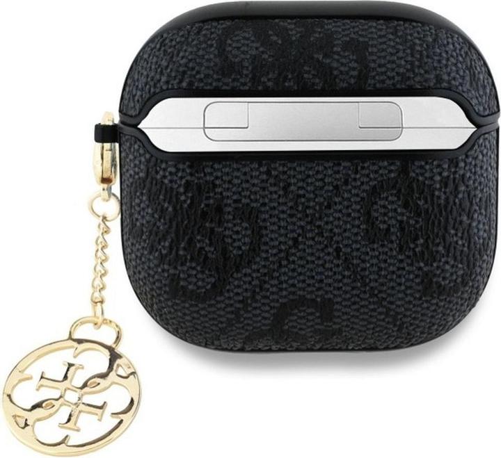 Produktbild Guess 4G Charm Collection Cover für Apple Airpods 4 - black (Kopfhörer Hülle)