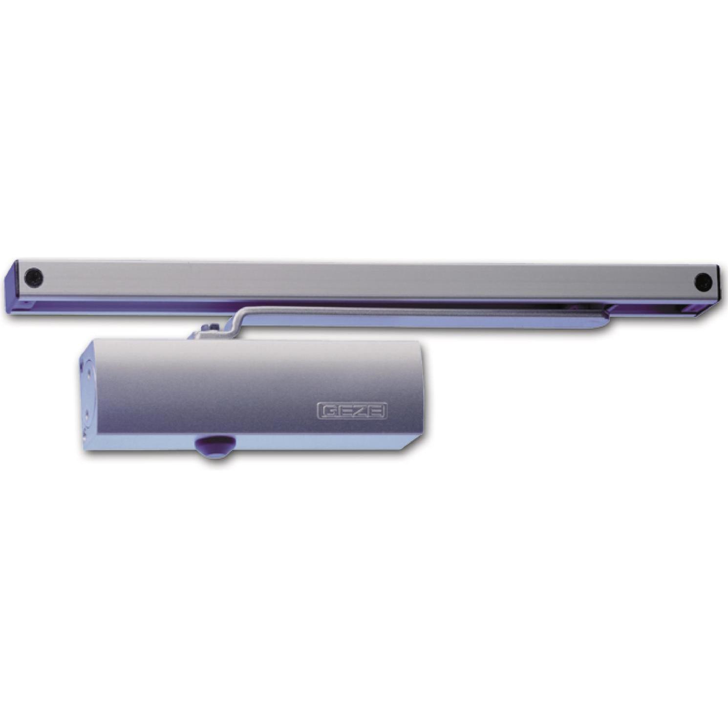 Geze, Türöffner + Türschliesser, TS 1500 G Türschliesser Gr. EN 3, Flügelbreite bis 950mm mit Gleitschiene silber