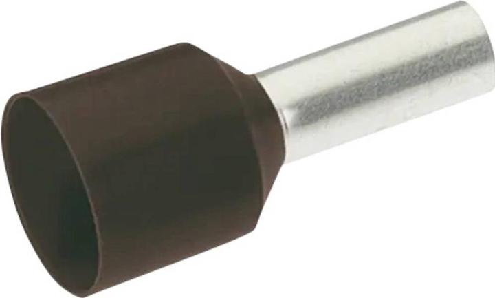 Cimco 187301 Aderendhülse 1.5 mm² Teilisoliert Schwarz 100 St.