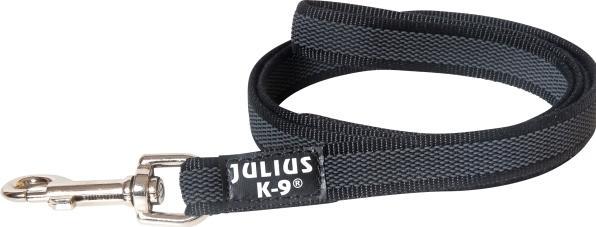 Actual product image Julius-K9 Rubberised leash with loop black - grey size 7 (7, Dog, General)