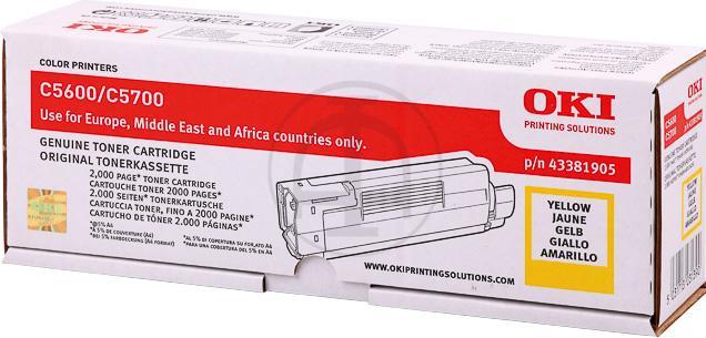 Produktbild OKI 43381905 (Y)