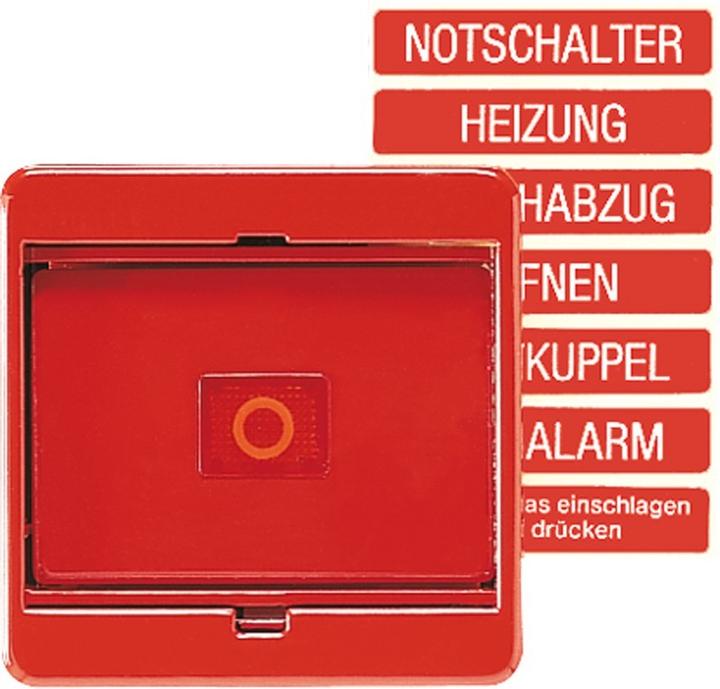 Image du produit JUNG ST Cache 561GLRT avec vitre rouge