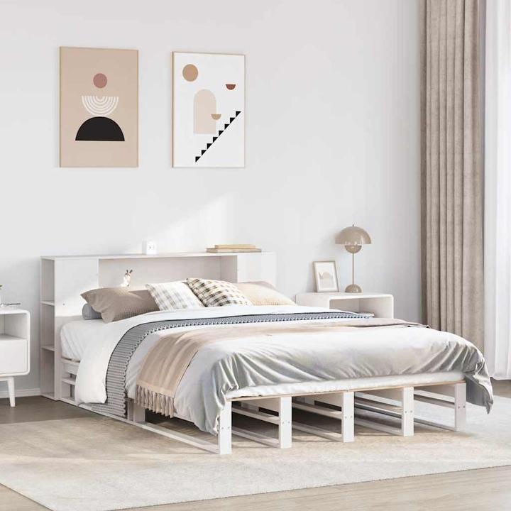 Image du produit vidaXL Bett mit Regal (160 x 200 cm)