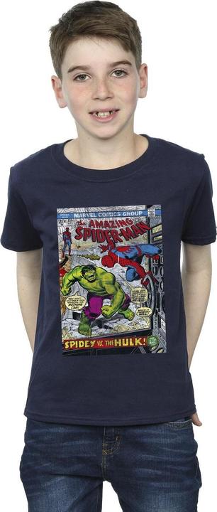 Actual product image Boys Spider-Man VS Hulk Cover T-Shirt (152, 158)