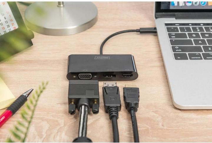 Actual product image Digitus USB Type-C to (DP, HDMI, VGA, 8.80 cm)