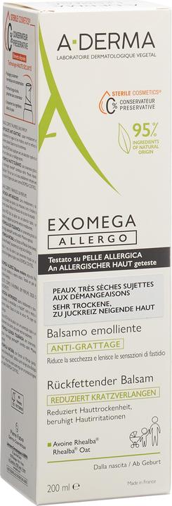 Image du produit A-Derma EXOMEGA ALLERGO Baume baume (Crème pour le corps, 200 ml)