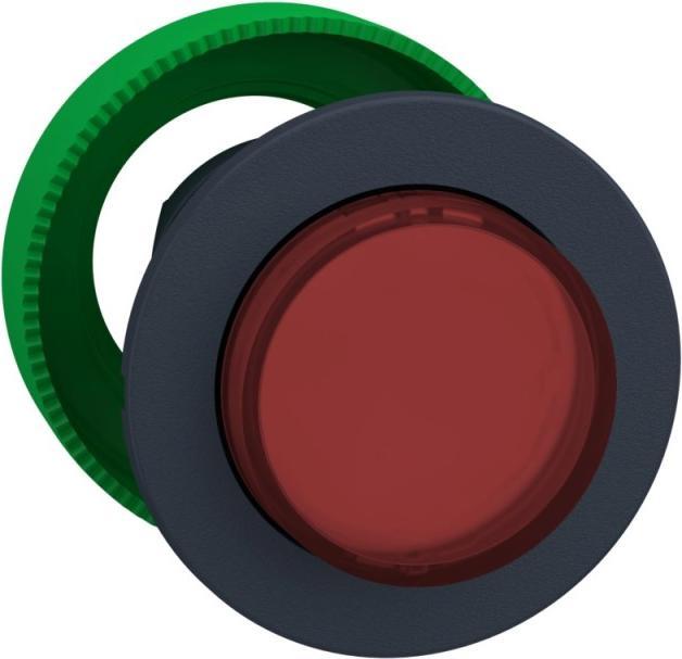 Actual product image APC Front element illuminated pushbutton, ø30mm, without detent, protruding pushbutton, red, raised
