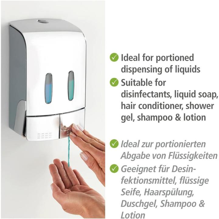 Actual product image Wenko 2-chamber desin. Soap dispenser