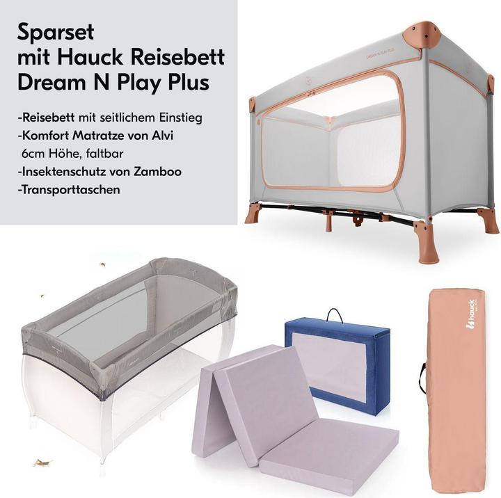 Actual product image Hauck Reisebetten Reisebett Set Dream N Play Plus inkl. Alvi