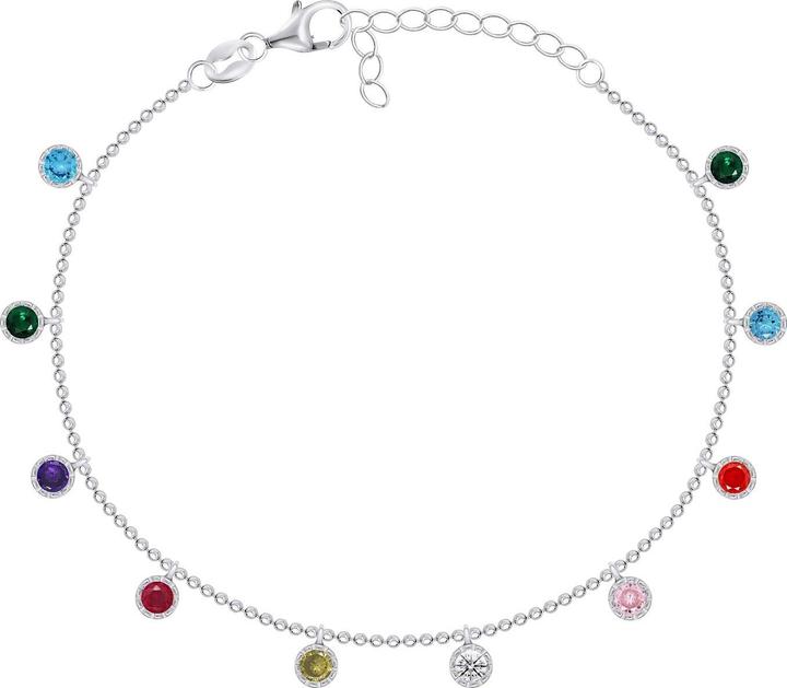 Immagine prodotto Brilio Argento - Bracciale giocoso in argento con zirconi BRC78WRBW