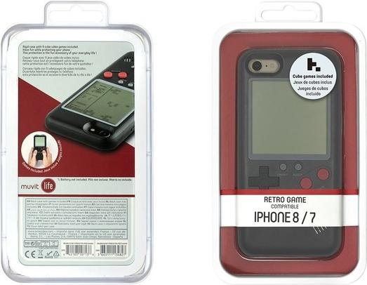 Produktbild Muvit Coque Retro Game Noire: Apple Iphone Se/8/7 (Apple iPhone SE)