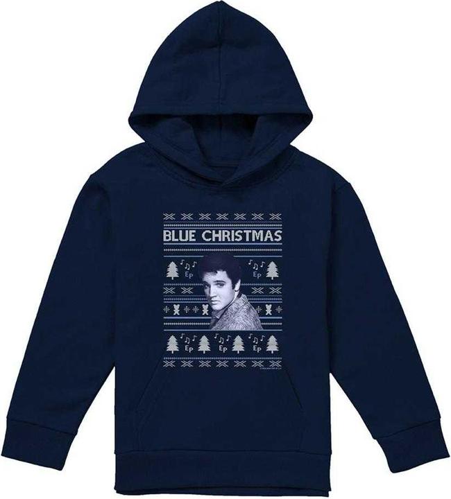 Produktbild Elvis Blue Ugly Christmas Kapuzenpullover (140, 146)