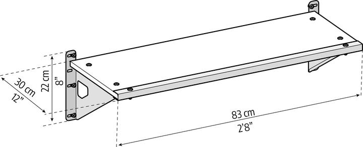 Actual product image Palram Canopia work shelf for Skylight frame house