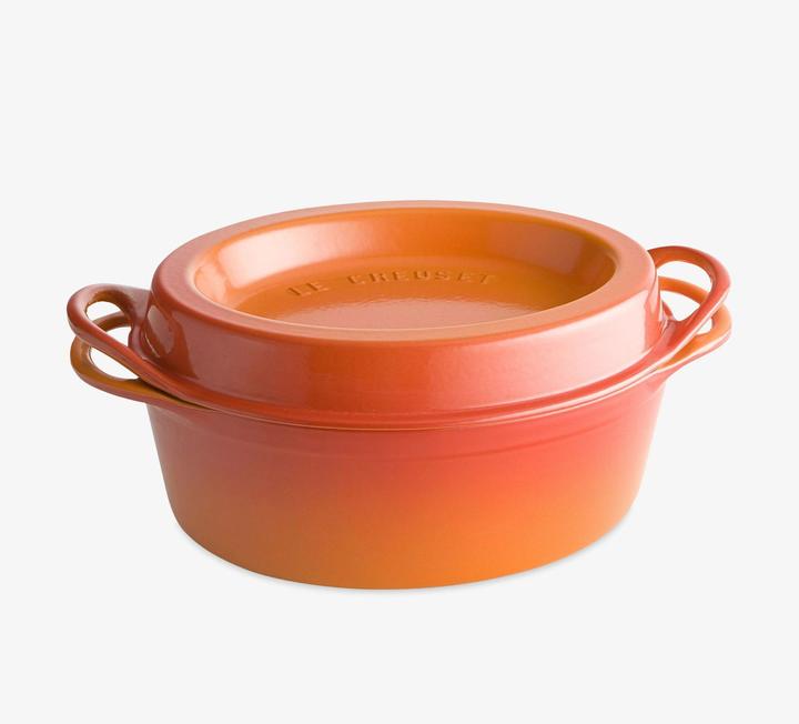 Actual product image Le Creuset Juice roaster, Doufeu oval (32 cm, Casserole + Stewpot, Cast iron)