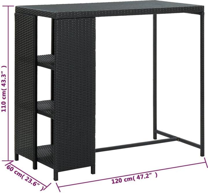Actual product image vidaXL Yakiv (120 x 60 x 110 cm)