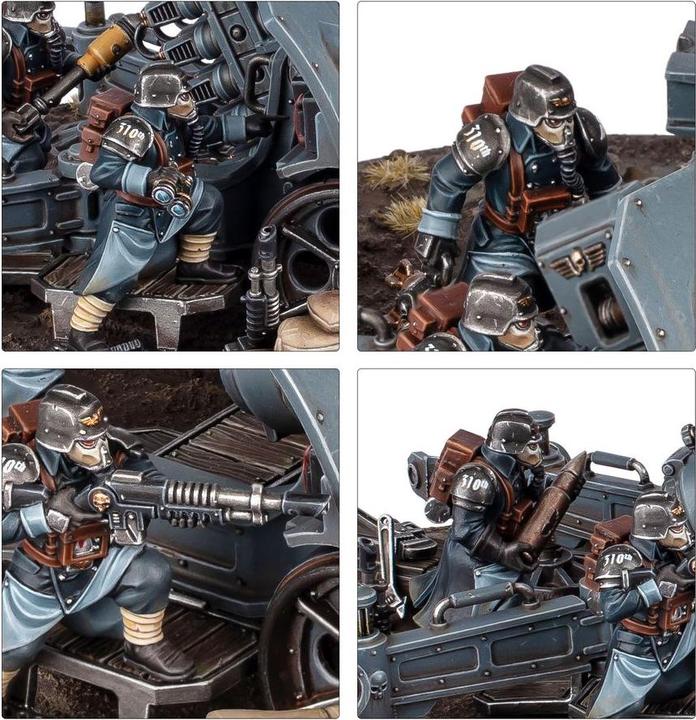 Actual product image Games Workshop Warhammer 40k - Astra Militarum Equipe d'Artillerie de Krieg (Plastic)
