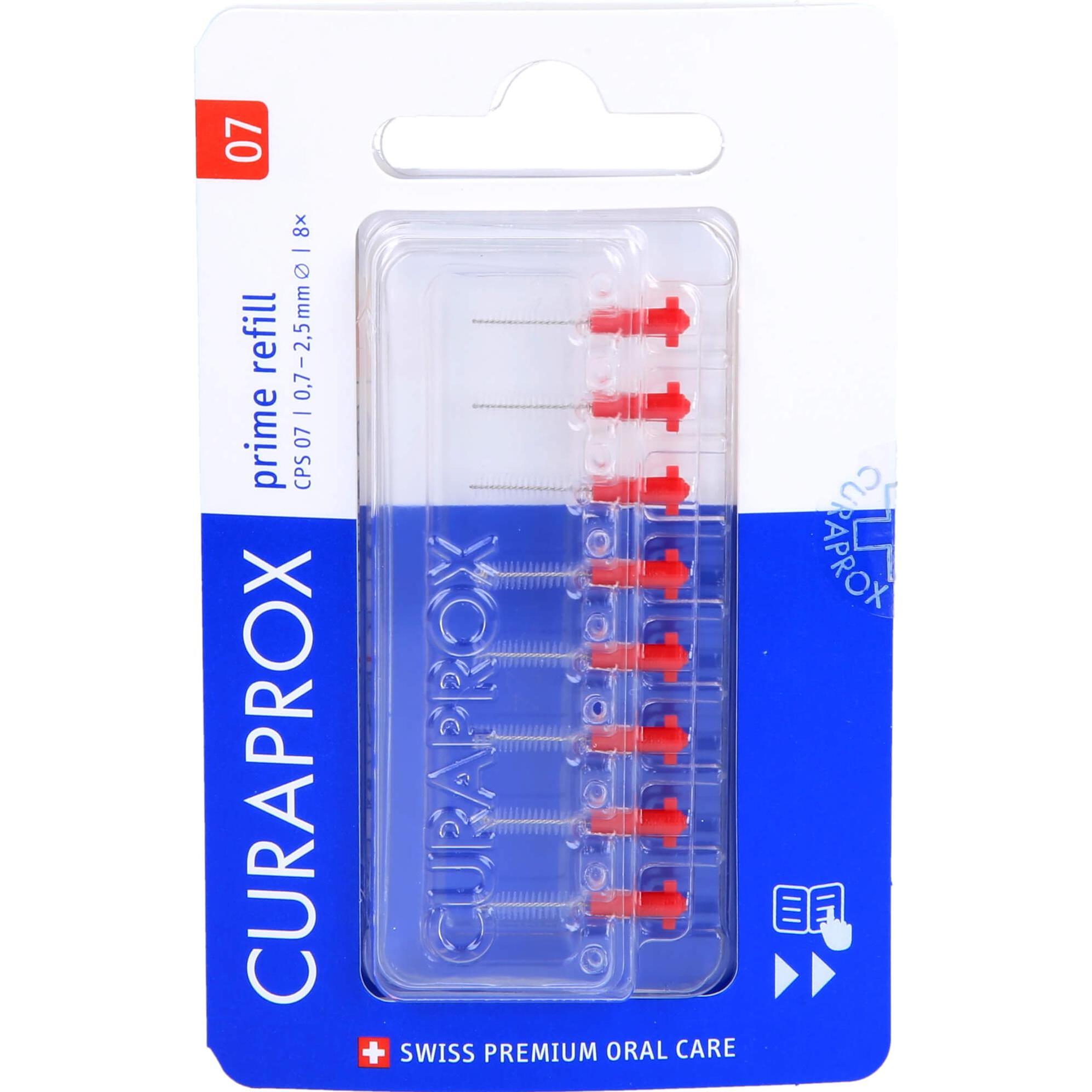 Curaprox, Interdentalbürste, CPS 07 refill Interdentalbürsten (8 x, 2.50 mm)