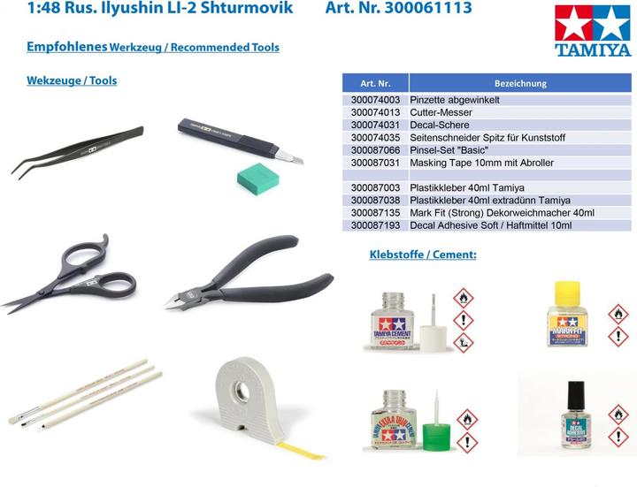 Actual product image Tamiya Ilyushin IL-2 Shturmovik