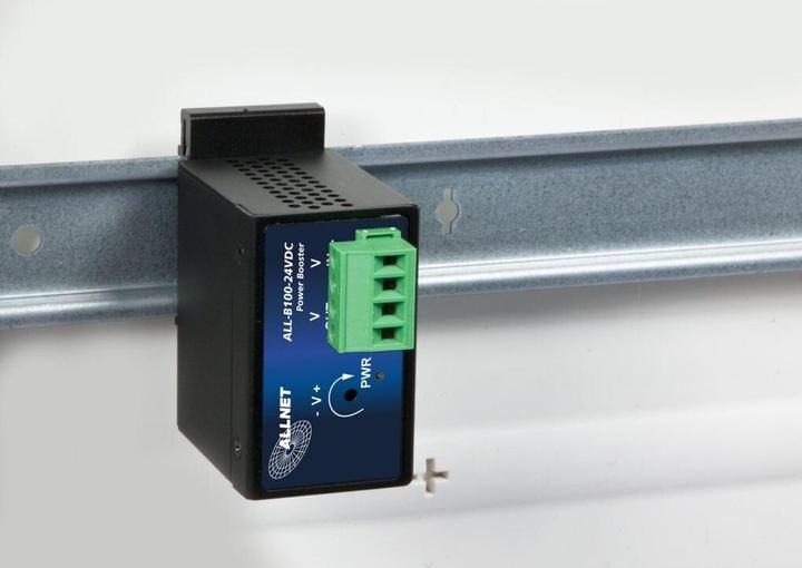 Immagine prodotto Allnet ALL-B100-24VDC, Power-Booster da 24VDC a 4855VDC max. 95W DIN Industriale