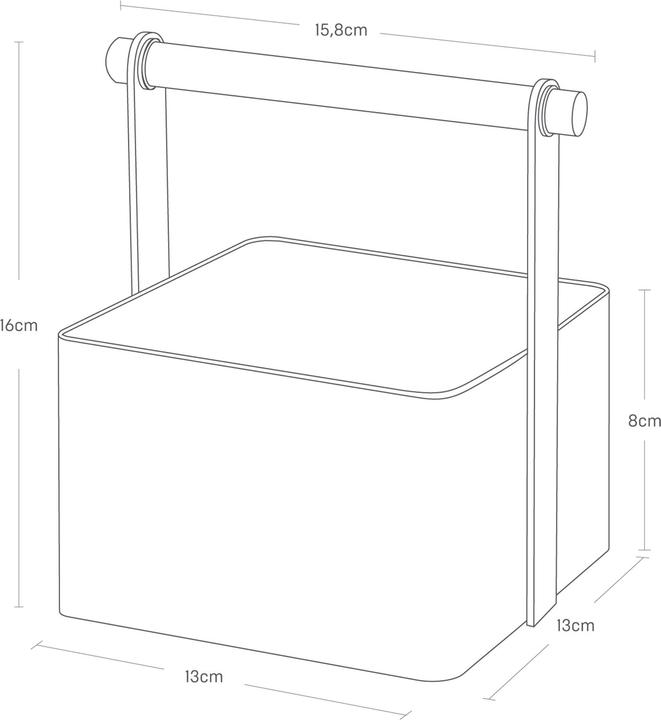 Produktbild Yamazaki Aufbewahrungsbox S TOSCA (13 x 13 x 16 cm, 2.50 l)