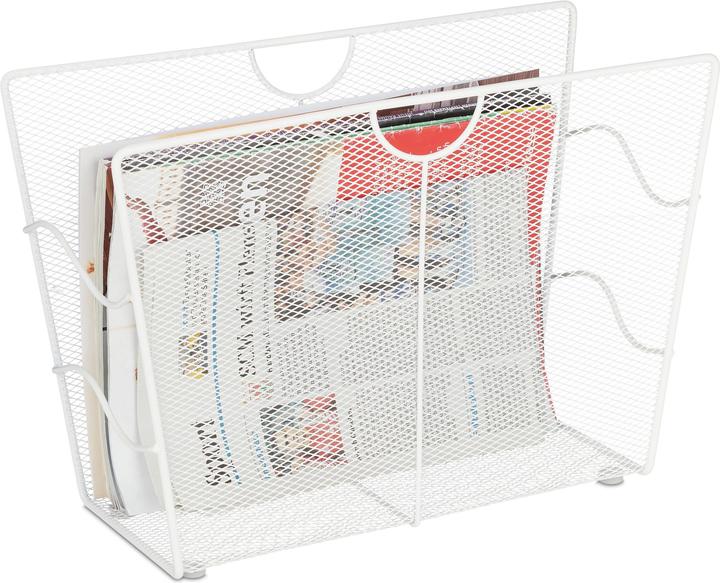 Relaxdays Support métallique pour journaux (39 x 17 x 27 cm)