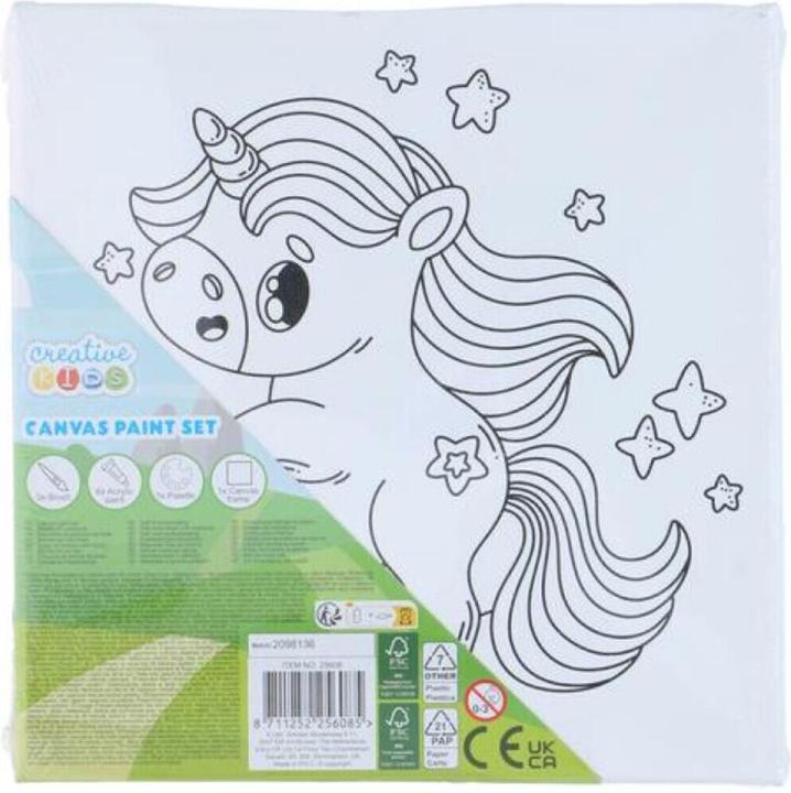 Actual product image Creative kids Canvas paint set FSC Mixed
