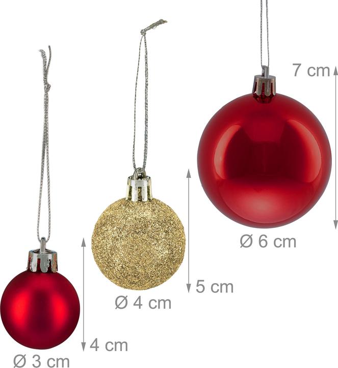 Immagine prodotto Relaxdays Weihnachtskugeln Set (1 -parte)