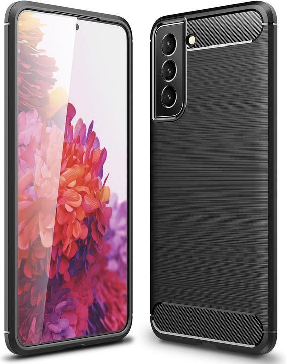 Nalia Carbon Look Silikon Handyhülle (Samsung Galaxy S22)