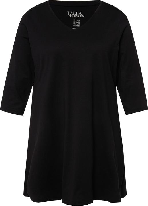 Immagine prodotto Ulla Popken Maglia lunga con scollo a V, maniche a 3/4 e taglio svasato (68)