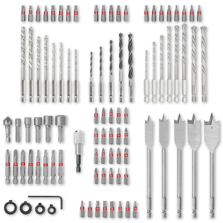 Actual product image Einhell 108788 95-piece drill and bit range (50 mm)