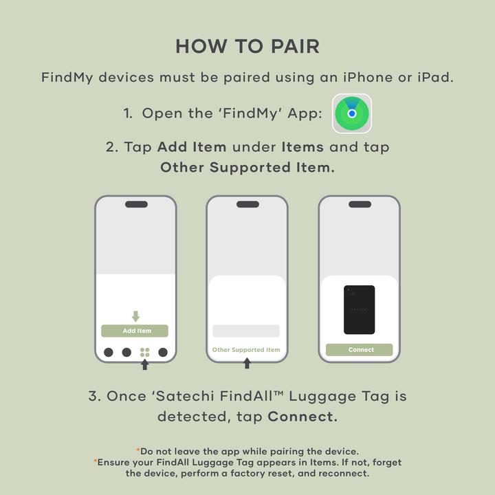 Produktbild Satechi Vegan-Leather FindAll Luggage Tag Black (Apple, iOS, Mac OS)