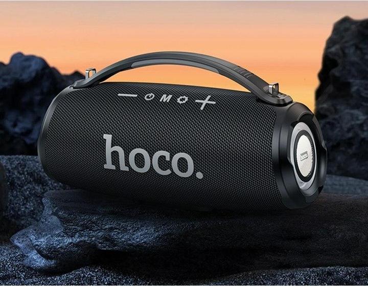 Actual product image Hoco Bluetooth speakers wireless speaker bluetooth HA4 black (4 h, USB power delivery, Battery operated)