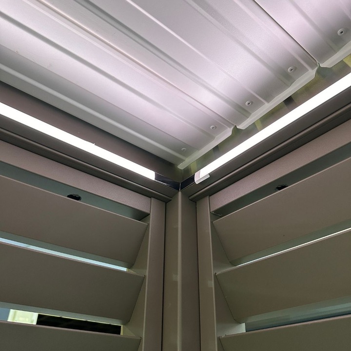 Actual product image Ventaris LED lighting pergola all-round set of 2 (one length and one width) (400 cm, 2 cm)