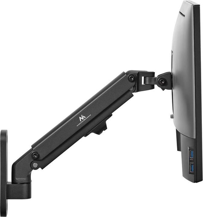 Immagine prodotto Maclean Supporto a parete per monitor 17-27" 7kg max molla a gas MC-458 (Muro, 27.01")