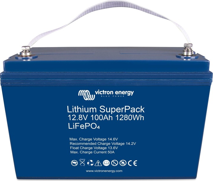 Actual product image Victron Energy Lithium SuperPack 12.8V/100Ah High Current (12.80 V, 100 Ah)