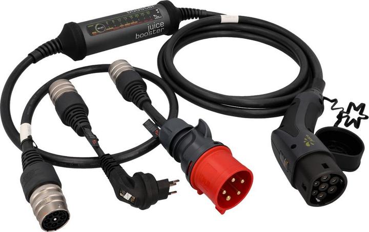 Immagine prodotto Juice Technology Juice Booster 2 Basic Set Svizzera (Tipo 2, 22 kW, 32 A, CEE32 rosso, Tipo 13)