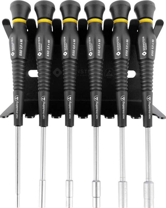 Actual product image Bernstein ESD screwdriver set 6 pieces (External hexagon)