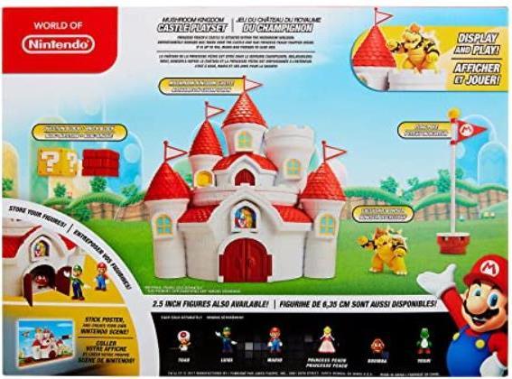 Actual product image Jakks Pacific Super Mario - Mushroom Kingdom Castle Playset (58541-4L)