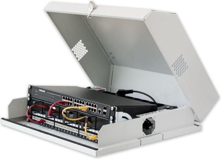 Produktbild Techly I-CASE FL-09-BGT Rack 9U Wandmontiertes Regal (9 HE, 19 Zoll Rack)
