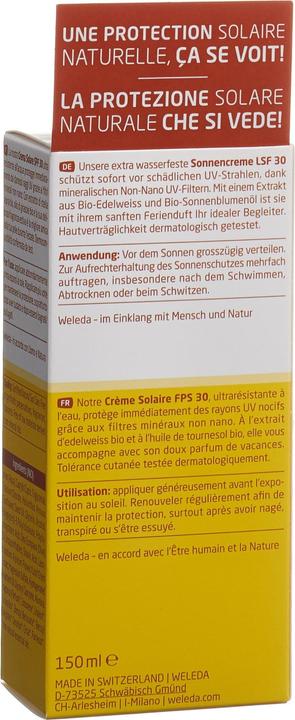 Produktbild Weleda Edelweiss Sonnencreme LSF (Sonnencreme, SPF 30, 150 ml)