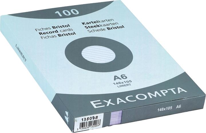 Image du produit Exacompta Flashcards (A6, 205 g/m², 100 x)