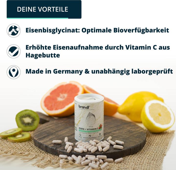 Image du produit Brandl Comprimés de fer (bisglycinate de fer) (1 pièce(s), Capsules, 60 g)