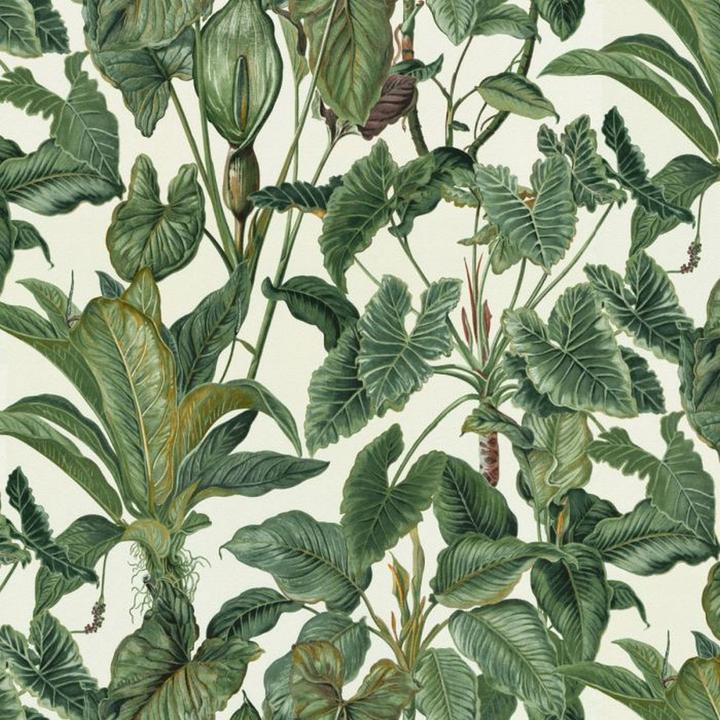 Erismann Paradisio Tropical Leaves Textured Wallpaper (53 x 1000 cm)