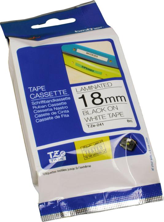 Immagine prodotto Brother TZe-241 (1.80 cm, Nero, Bianco)