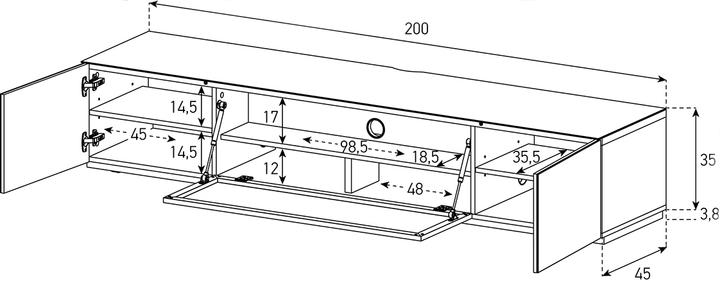 Produktbild Sonorous STA200T (200 x 45 x 39 cm)